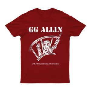 T-SHIRT - GG ALLIN - ANTI SOCIAL PERSONALITY DISORDER