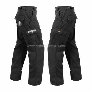 SIKSAKUBUR - LOGO WHITE CARGO PANTS