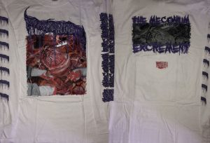 LONGSLEEVE - REEKING PILE OF SEPTIC BRAIN FLUID – THE MECONIUM EXCREMENT (WHITE)