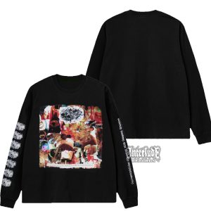 LONGSLEEVE - EPIPLOENTEROCELE PUSLIQUID WORMCHUNK- COPREMETOPHILIAC OBSESSION WITH CESSPOOL ERUPTION (BLACK)