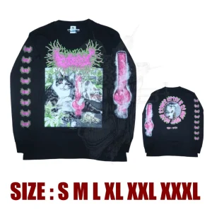 LONGSLEEVE - GOREPOT - Stoner Kitteh Is So High Meow