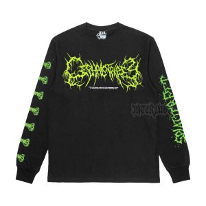 LONGSLEEVE - CEPHALOTRIPSY - Splatter Pit 3 - Green Logo