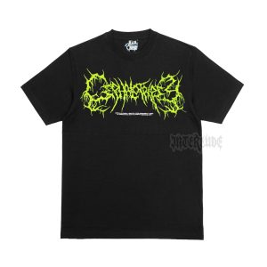 T-SHIRT - CEPHALOTRIPSY – Splatter Pit 3 – Green Logo